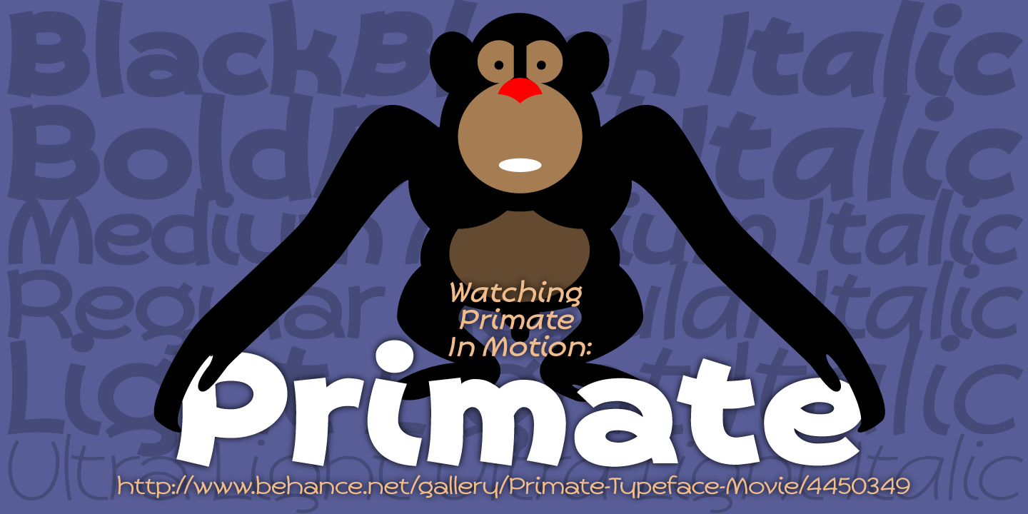 Primate Font preview